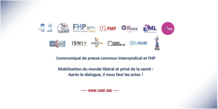 Communiqué de presse commun intersyndical et FHP