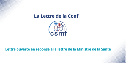 Lettre ouverte en réponse à la lettre de la Ministre de la Santé